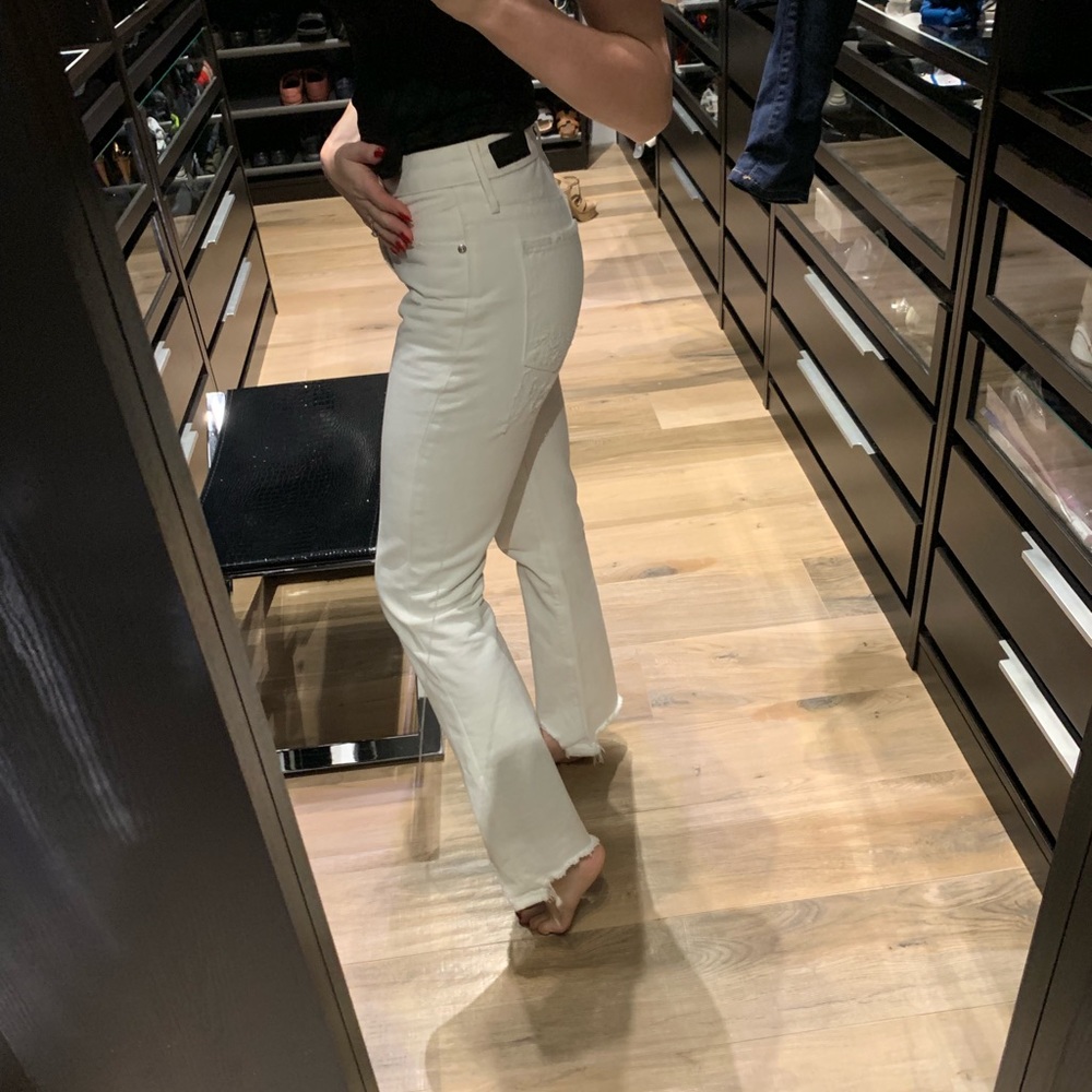 RTA Highwaist Jeans with Fringe on the Bottom